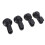 (Black) 4x vacuüm zuighaak, waterdicht, glas/mirror 5