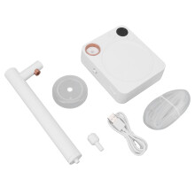 (White) Desktop-Wasserspender 8 Ausgänge Typ-C-Ladekabel 47" Silikon Schwarz
