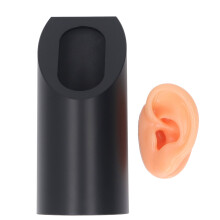 (Left) Soft Silicone Ear Model Tool w/ Black Stand R