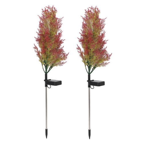 2x Solar-Weihnachtsbaumstecklichter LED Außen 2