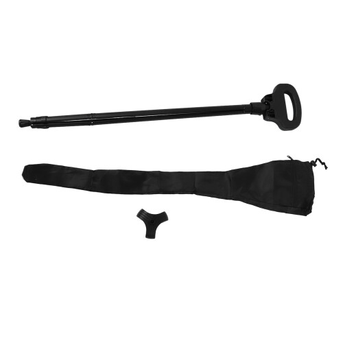 Foldable Walking Cane with Chair 150kg Load Adjustable Portable
