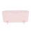 Qtip Holder 3 Compartments with Clear Lid - Pink 1