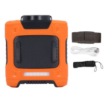 Ventilatore Collo Arancione 10000mAh 3 Velocità LED