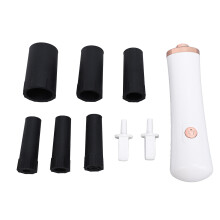 (White) Elektrischer Make-up-Pinselreiniger und Trockner, Schwarz