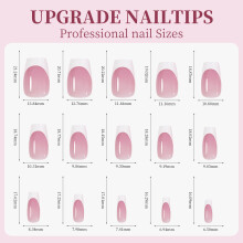9 Kleuren Franse Gel Nageltips 15 Maten Zacht Voor DIY