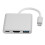 Type-C Docking Station PD USB3.0 Hub for Laptop 3