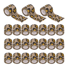Elastisches Selbstklebendes Nagelwrap-Band 5cm Blumen-Leopard