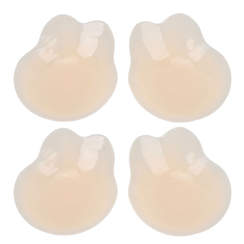 2x Silicone Kat Oor Tepel Plakkers