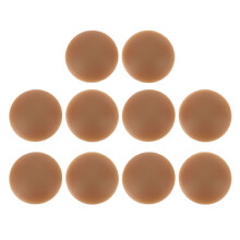 (Dark Coffee) 5 Pairs Reusable Silicone Nipple Covers
