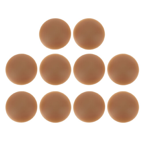 (Dark Coffee) 5 Pairs Reusable Silicone Nipple Covers