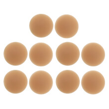 (Light Coffee) 5 Pairs Reusable Silicone Nipple Covers