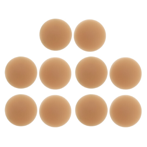 (Light Coffee) 5 Pairs Reusable Silicone Nipple Covers