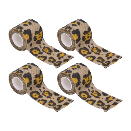 Selbstklebende Nail Wrap Tape 5cm Blumen Leopardo 1