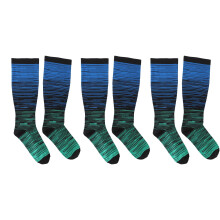 (XXXXL) 3 Pairs Wide Calf Compression Socks Knee High Large Support XXL
