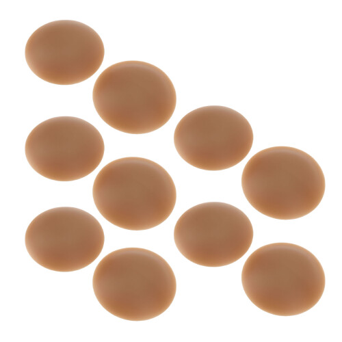 (Dark Coffee) 5 Pairs Reusable Silicone Nipple Covers 1