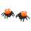 2x Spider Flameless Tea Lights Orange 5