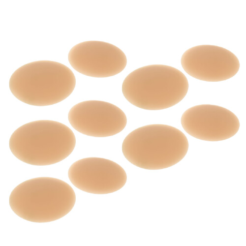 (Light Coffee) 5 Pairs Reusable Silicone Nipple Covers 2