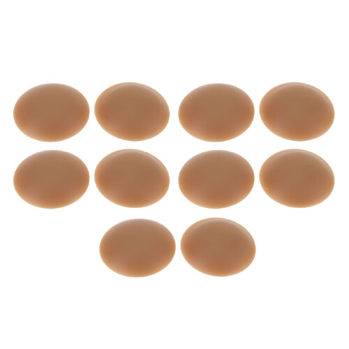 (Dark Coffee) 5 Pairs Reusable Silicone Nipple Covers 2