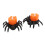 2x Spider Flameless Tea Lights Orange 4