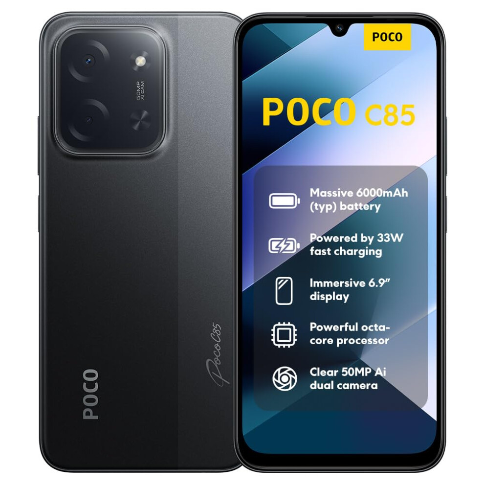 Poco C85 (Global) (256Gb+8Gb, ) Black 5060220197916