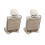 2 Pièces Tapis Protection Arrière Siège Transparent 9