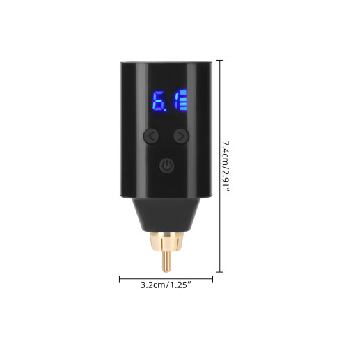 ATOMUS Tattoo Voeding LCD RCA 2