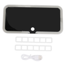 Car Sun Visor Vanity Mirror USB LED Makeup