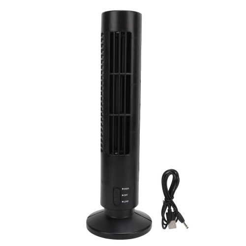 Smart Standventilator Schwarz Leise 2 Geschwindigkeiten