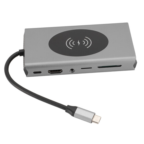 13-in-1 USB-C Hub 5Gbps USB3.0 HD VGA RJ45 2