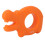 (Orange 60LB) Handkrafttrainer-Griff-Ring-Silikon-Drücker-40LB-Grün 2