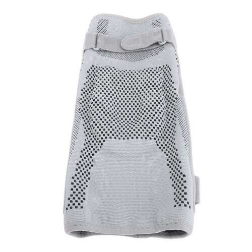 (L) Nylon Kniebrace Silicone Kussen Grijs