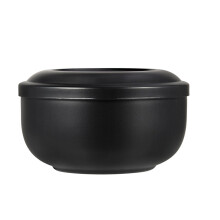 1Pc Black Stainless Steel Shaving Soap Bowl Large Capacity Foaming