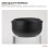 1Pc Black Stainless Steel Shaving Soap Bowl Large Capacity Foaming 11