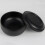 1Pc Black Stainless Steel Shaving Soap Bowl Large Capacity Foaming 9