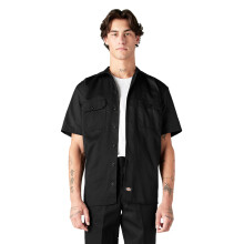 Dickies frfi rvid ujj munkahelyi ing strapabr twill gombos ingek frfiaknak Knnyu egyenruha mindennapi viselethez Fekete kicsi