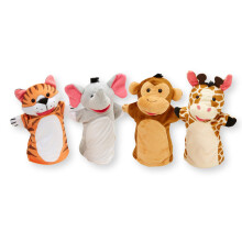 Melissa & Doug Zoo Friends Hand Puppets (Frustration-Free Packaging)