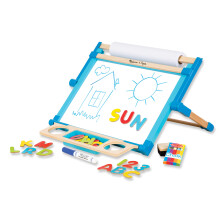 Melissa & Doug Deluxe Double-Sided Tabletop Easel (Arts & Crafts 42 Pieces 17.5 H x 20.75 W x 2.75 L Great Gift for Girls and Boys - Best for 3
