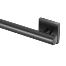 Gatco 940MX Elevate Barre d'appui en L de 30,5 cm, noir mat/conforme l'ADA, barre d'appui de scurit en acier inoxydable pour salle de bain