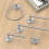 Gatco Gatco 5415 Lizzie Robe Hook Brushed Nickel 3