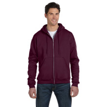 Cappuccio con zip intera in pile Champion Double Dry Action M Marrone