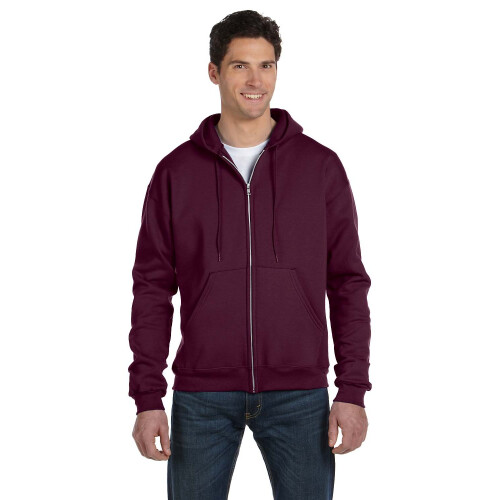 Champion Fleecov kapuce Champion Double Dry Action Full M Maroon