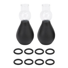 (0.8x2.6x6.5cm / 0.3x1x2.6in) 2 Sets Glass Cupping Tools 1.2x2.6x6.5cm / 0.5x1x2.6in