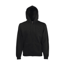 Fruit of the Loom Best Collection Heren Fleece Full Zip Hoodie, 3XL, Zwart