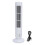 Bladeless Tower Fan Quiet USB 2 Speed White for Bedroom Office 1