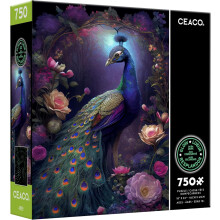 Ceaco - Glow in The Dark - Peacock Glow - Legpuzzel van 750 stukjes