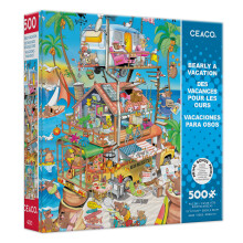 Ceaco - RJ Crisp - Bearly a Vacation - Legpuzzel van 500 stukjes - Ontspannende en leuke activiteit voor volwassenen