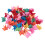 100x Mini-Schmetterlings-Haarclips matt Damen/Mädchen 1