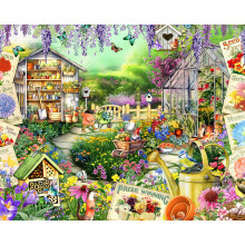 Ceaco - EZ2Hold - Kate Ward Thacker - Animal Garden Party - Legpuzzel van 1000 stukjes voor volwassenen - Uitdagende puzzel Perfect voor game-avonden