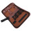(Brown) Brown PU Leather Ball Accessory Organizer Case 4