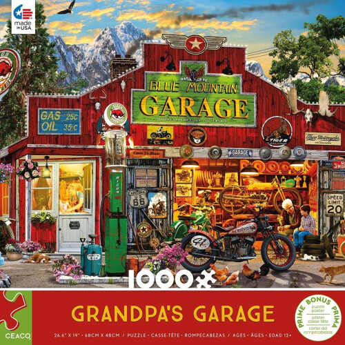 Ceaco - Il Garage del Nonno - Puzzle da 1000 pezzi 1